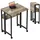 luxuskollektion Kleiner Klappschreibtisch 80 cm mit Rollen und Stauraum Sandeiche