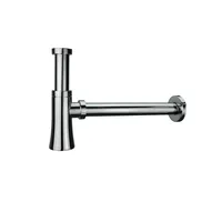 Primaster Design Flaschensiphon konisch 1 1/4 verchromt