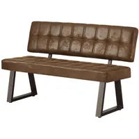 B&D home Sitzbank Braun, 3-Sitzer, 140x88x58 cm, Esszimmer, Bänke,