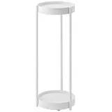 Yamazaki Tower Pflanzen-Ständer, Beistelltisch Metall weiß