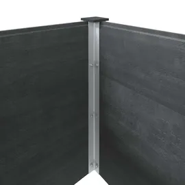 vidaXL Hochbeet 300 x 50 x 91 cm Grau