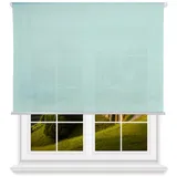 Wellhome - Lichtdurchlässiges Polyester-Rollo 140 x 180 cm (Breite x Höhe) hellblau