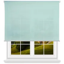 Wellhome - Lichtdurchlässiges Polyester-Rollo 140 x 180 cm (Breite x Höhe) hellblau