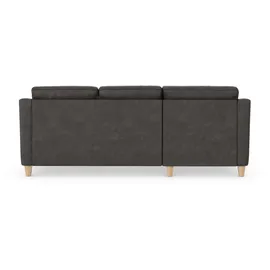 sit&more Ecksofa SIT & MORE "Farö L-Form", grau (anthrazit), B:234cm H:90cm T:168cm, Sofas, Ecksofa, inklusive Federkern, wahlweise mit Bettfunktion und Bettkasten