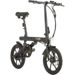 ADORE E-Bike E-Faltrad 16 Skyjet E-Bike 1S, Schwarz, 39 cm