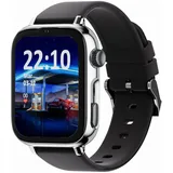 SaveFamily SaveWatch Plus 2 GPS+Cellular 49,8 mm Silber Silikonarmband Black is Black
