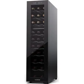 Klarstein Shiraz 27 Duo Weinkühlschrank 2 Zonen Getränkekühlschrank Klein, Kleiner Weinschrank, Wein-Kühlschrank Klein mit Glastür, Indoor/Outdoor Flaschenkühlschrank, Wine Fridge, Flaschen 5-18 °C Touch