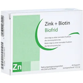 Biofrid GmbH & Co. KG Zink+biotin Kapseln