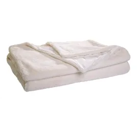 Home4You Wohndecke, 150 x 200 cm - Elfenbeinfarben - Polyester