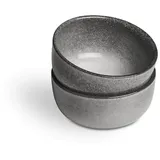 Springlane Schale klein Misty Cliff 2er-Set, Steingut, Grau