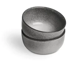 Springlane Schale klein Misty Cliff 2er-Set, Steingut, Grau