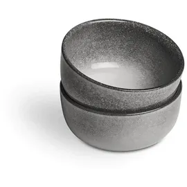Springlane Schale klein Misty Cliff 2er-Set, Steingut, Grau