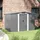 vidaXL Metallgerätehaus 2,46 x 1,92 m grau