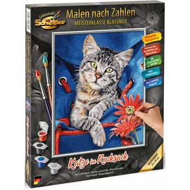 Schipper Katze im Rucksack Malen nach Zahlen 1 St. mehrfarbig