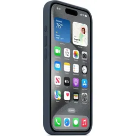 Apple iPhone 15 Pro Max Silikon Case Sturmblau