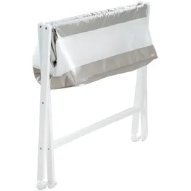 roba Stubenbett klappbar, Holz, weiß lackiert, mit Einhang aus Mesh atmungsaktiv