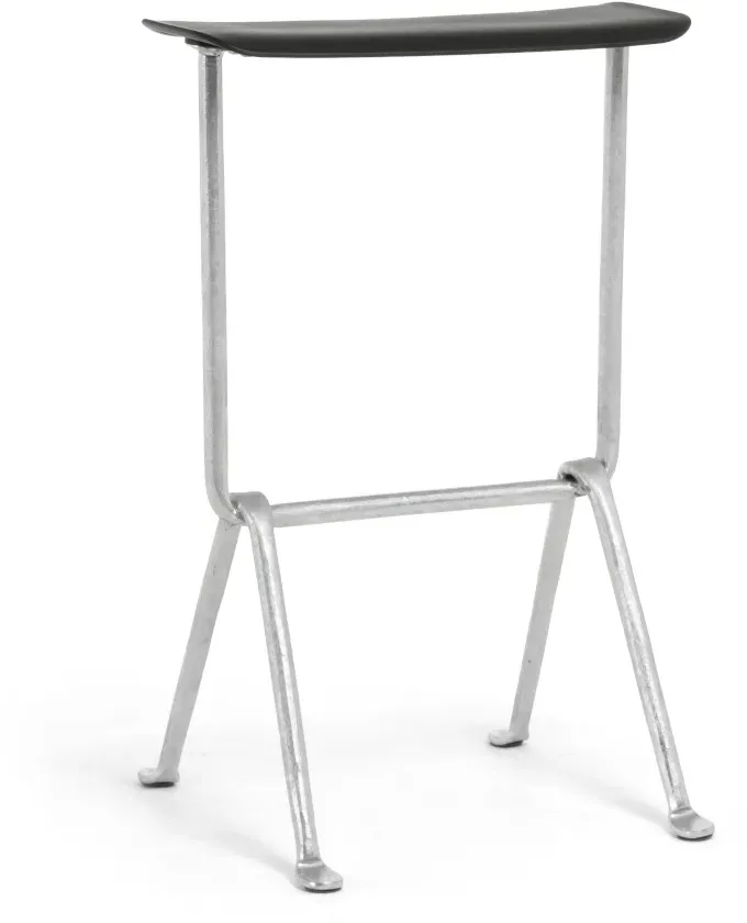 Magis Officina Barhocker, höhe 65 cm, verzinkt / schwarz