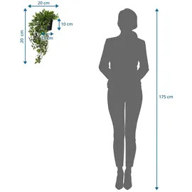 HJH Office Epipremnum Climb – Kunstpflanze grün
