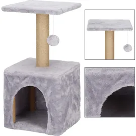 SPRINGOS Katzenkratzbaum 62 cm grau