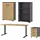 Germania Büromöbel-Set 3.0", Set 3, Schreibtisch, Schrank und Regal, eiche, / graphit