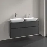 Villeroy & Boch Waschtischunterschrank 4 Auszüge 120 x 54,8 x 50 cm Schwarz