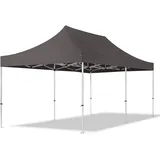 TOOLPORT 3x6m Aluminium Faltpavillon ALU Pavillon Partyzelt in dunkelgrau - (600226)