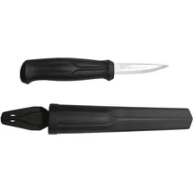 Morakniv Wood Carving Basic, Holz- und Kerbschnitzmesser aus Edelstahl, M-12658, Schwarz