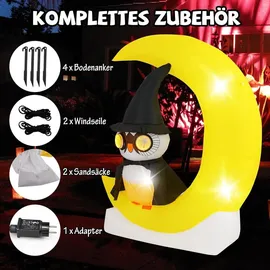 Costway Halloween-Dekoration 60 x 155 x 130 cm Gelb/Mehrfarbig