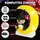 Costway Halloween-Dekoration 60 x 155 x 130 cm Gelb/Mehrfarbig