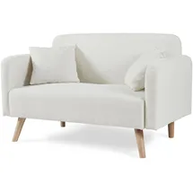 [en.casa] 2-Sitzer Midt 132x70x81 cm Cord Beige [en.casa]