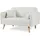 [en.casa] 2-Sitzer Midt 132x70x81 cm Cord Beige [en.casa]