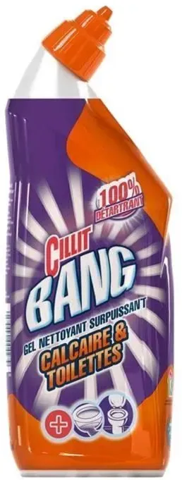 Cillit Bang Gel Nettoyant Calcaire et Toilettes 750ml (lot de 3)