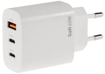 ChiliTec 65W Ladegerät USB C Netzteil, USB-Schnellladegerät, Kompatibel mit Smartphone, Tablet, Smartwatch, PD Power Delivery Ladefunktion max. 3,25A Out 5,0V/9,0V/12,0V=