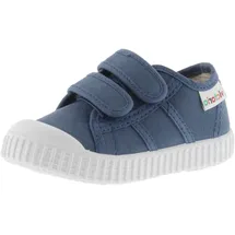 VICTORIA Sneaker Unisex 1915 Canvas & Doppel-Klettverschluss & Verstärkte Spitze 136606 für Kinder Jeans 33 - 33 EU