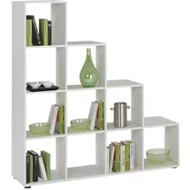 FMD Raumteilerregal Mega 2 138,5 x 32,6 x 141,5 cm Weiß