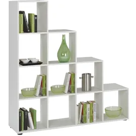 FMD Raumteilerregal Mega 2 138,5 x 32,6 x 141,5 cm Weiß