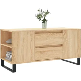 furnicato Couchtisch Braun Eiche 102 x 44,5 x 50 cm
