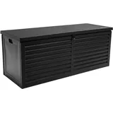 Gartenbox - Kissenbox - Auflagenbox - Truhe mit Deckel 390 L Aufbewahrungsbox - Schwarz
