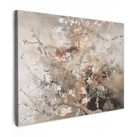 onlywow Leinwand Bilder Mandelblüte | Gr.: 80x60 cm