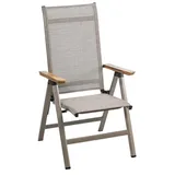 Dehner Cleveland Gartenstuhl 109 x 60 x 66,5 cm hellbraun klappbar