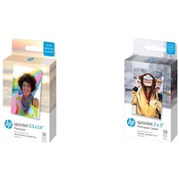 HP Zębatka 5.8 x 8.7 cm Premium Zink Sticky Back Papier Fotograficzny (50 Arkuszy) Kompatybilny z HP Sprocket Select i drukarkami Plus & 2x3 "Premium Zink Fotopapier (50 Blatt)