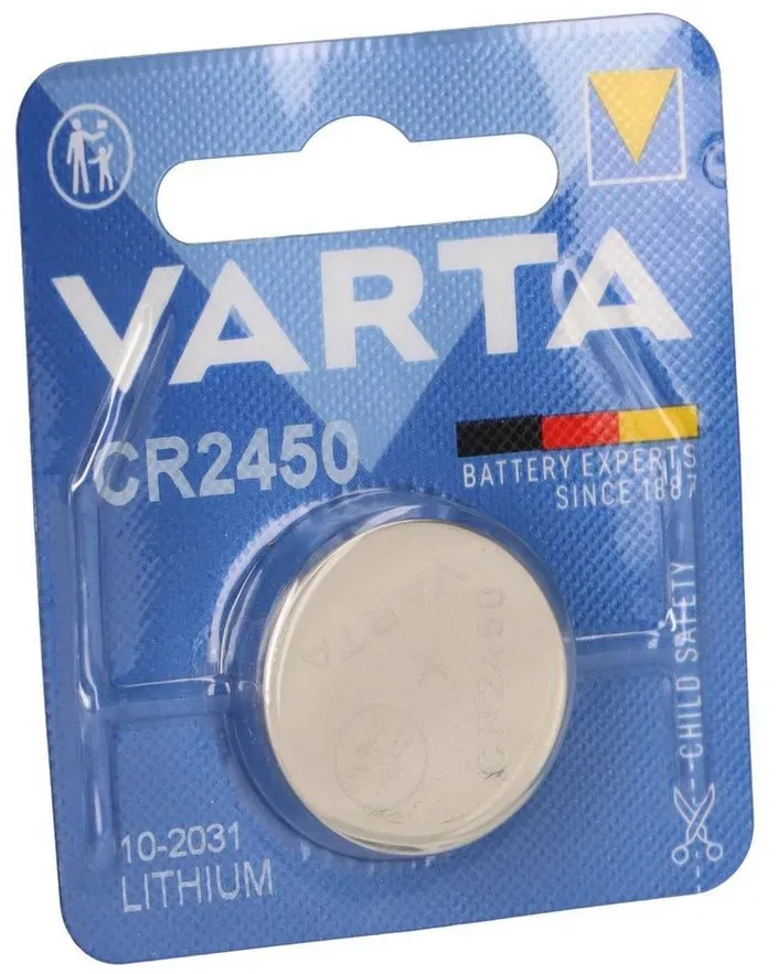 Preisvergleich Produktbild VARTA Ersatzbatterie ooono Verkehrsalarm Batterie 2x CR2450 Knopfzelle