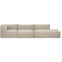 Ferm Living - Catena Modular, 4-Sitzer Sofa Open End Right, natur (Rich Linen)