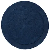 Erwin Müller Badematte Badteppich "Stuttgart", Höhe 15 mm, rund, Uni blau rund | 90 cm x 90 cm x 15 mm