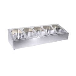Contacto Besteckkasten für 5 Einsätze silber, 89.5x22x32 cm