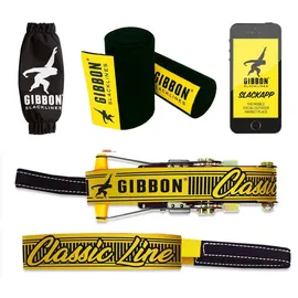 Gibbon Slacklines Classic Line Treewear Slackline - Yellow - One Size