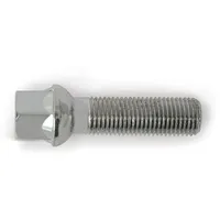 H&R Radschraube M14x1,5 Kugelbund R12 mm Länge 36,5 mm Silber