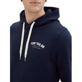 Tom Tailor Hoodie Logo-Print Blau S