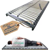 AM Qualitätsmatratzen | XXL 7-Zonen Lattenrost | 90x190 cm | extra stark bis 240 kg belastbar | fertig montiert geliefert | 30 Federholzleisten au...