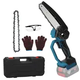 6 Zoll Kettensäge kompatibel mit Bosch Professional 18V System Akku GBA /CORE /ProCORE /AMPShare 18V, Bürstenlosem, Mini Elektrokettensäge mit Kette, für Gartenholz Baumschere Astschere Holzschneiden